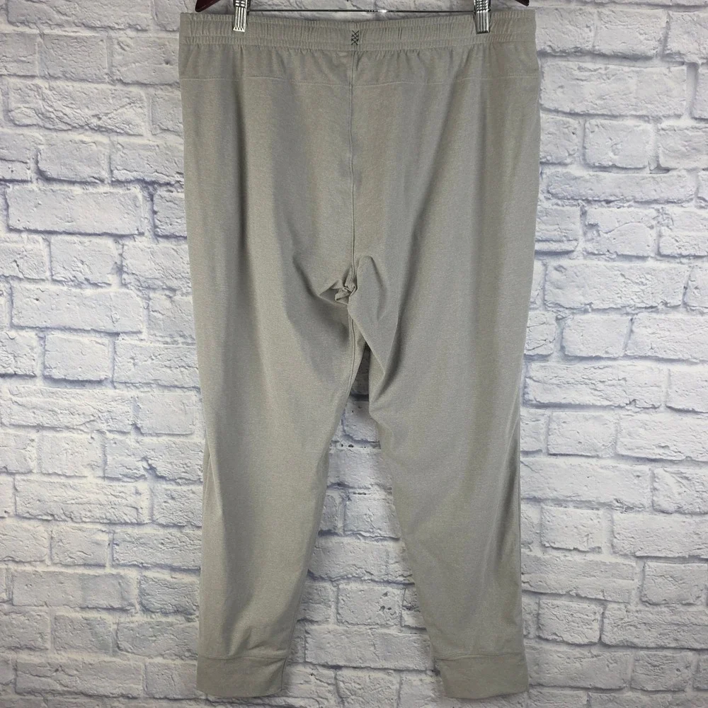 Rhone Joggers Gray Mens Stretch Activewear Tapered Drawstring Pants Size XL